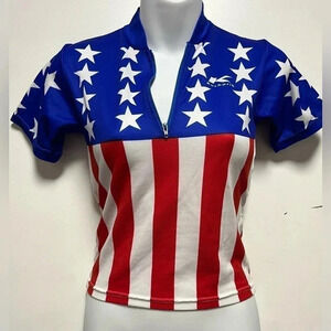 Kucharik vintage cycling jersey Medium American Flag ( Made In USA)